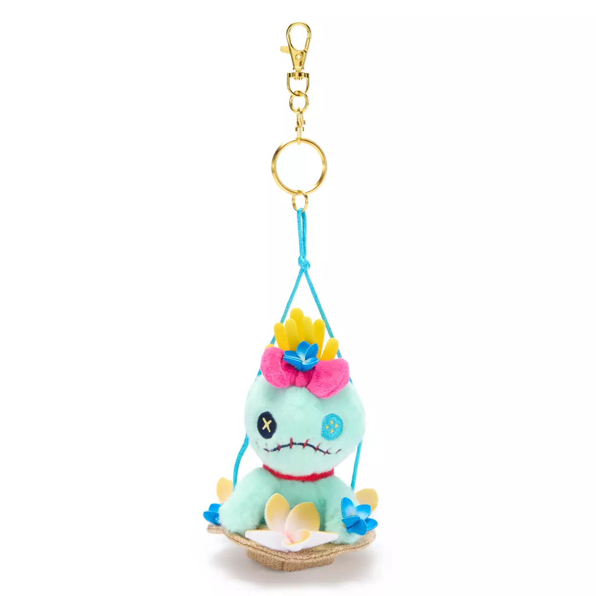 Front of Scrump Keychain 5" Summertime Plush.