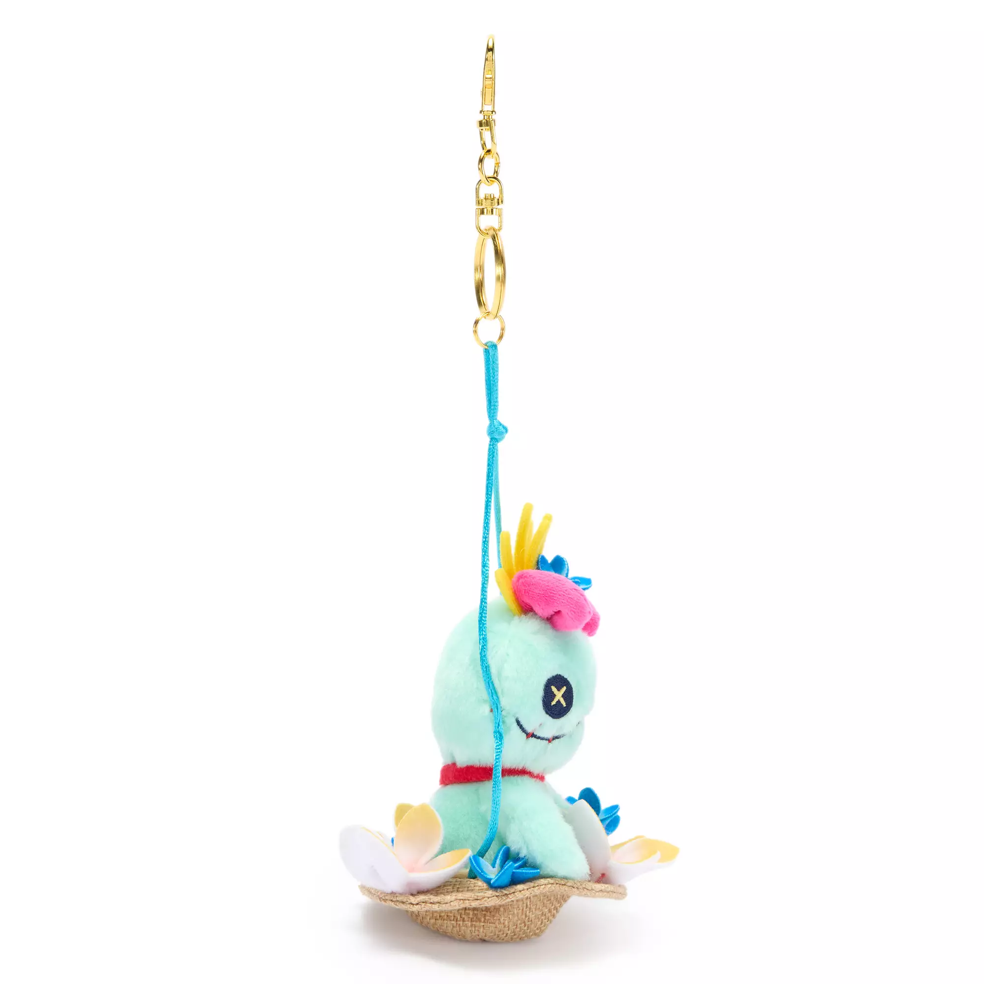 Side of Scrump Keychain 5" Summertime Plush.