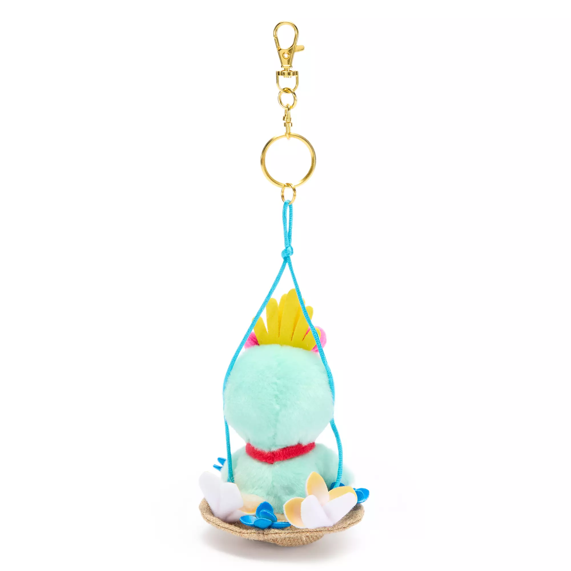Back of Scrump Keychain 5" Summertime Plush.