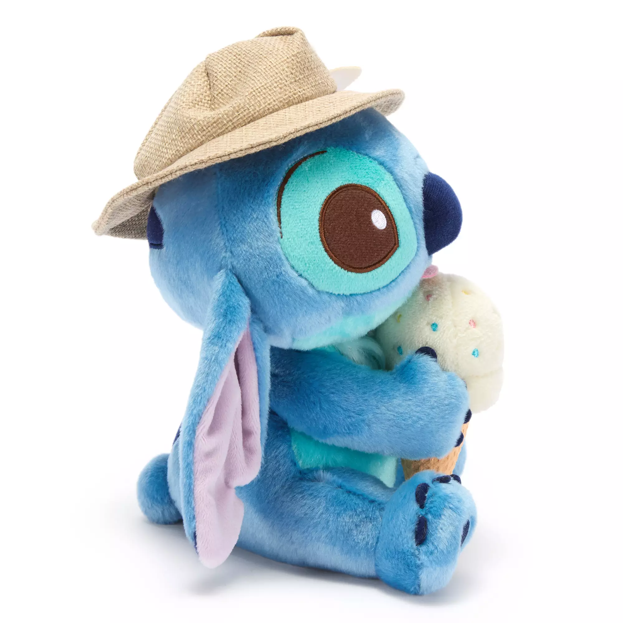 Side of Stitch 9" Summertime Plush.