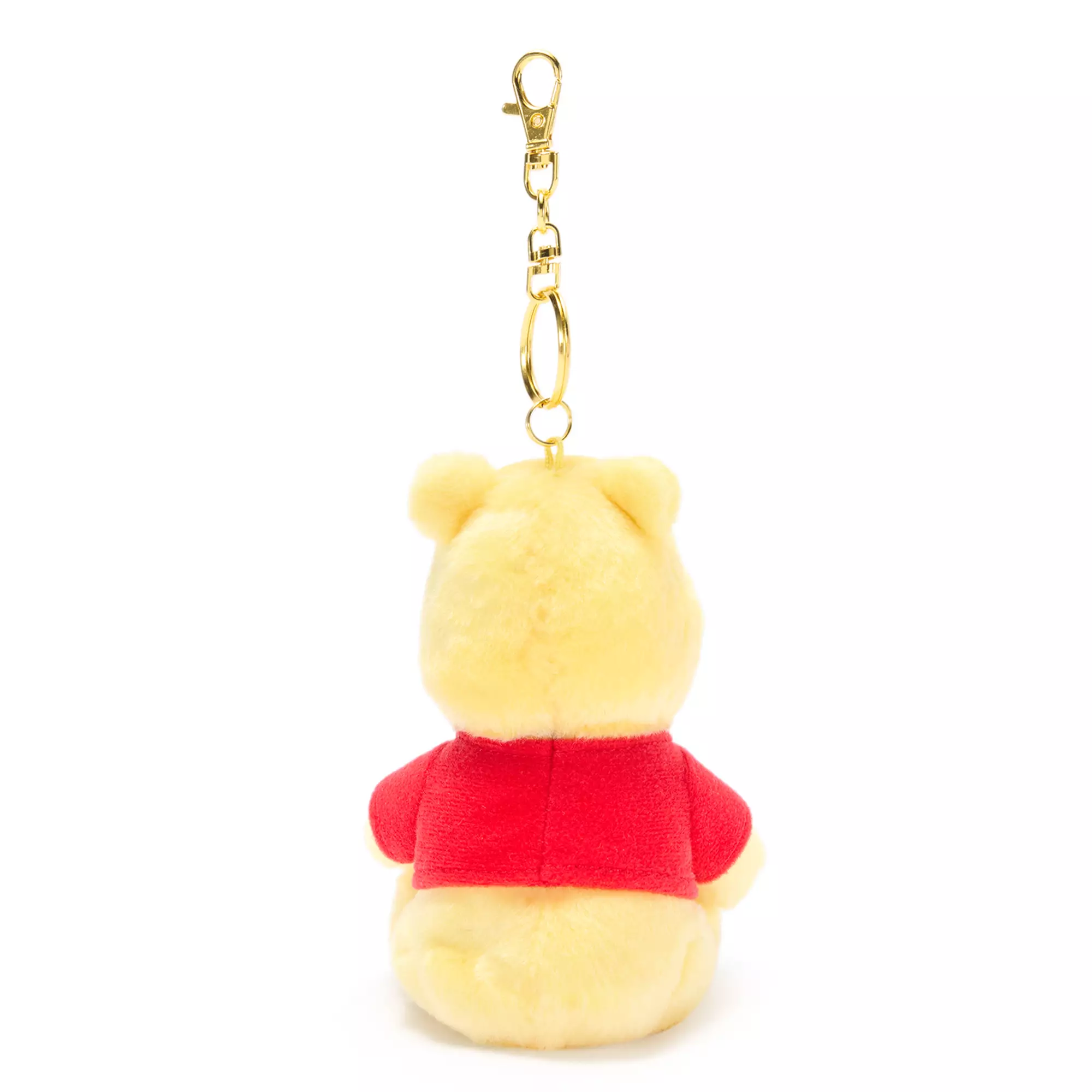 Back of Winnie the Pooh Keychain 5" Summertime Plush.