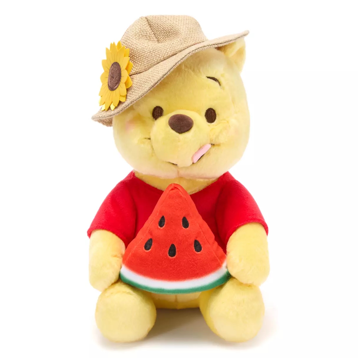 Front of Winnie the Pooh 10" Summertime Plush.
