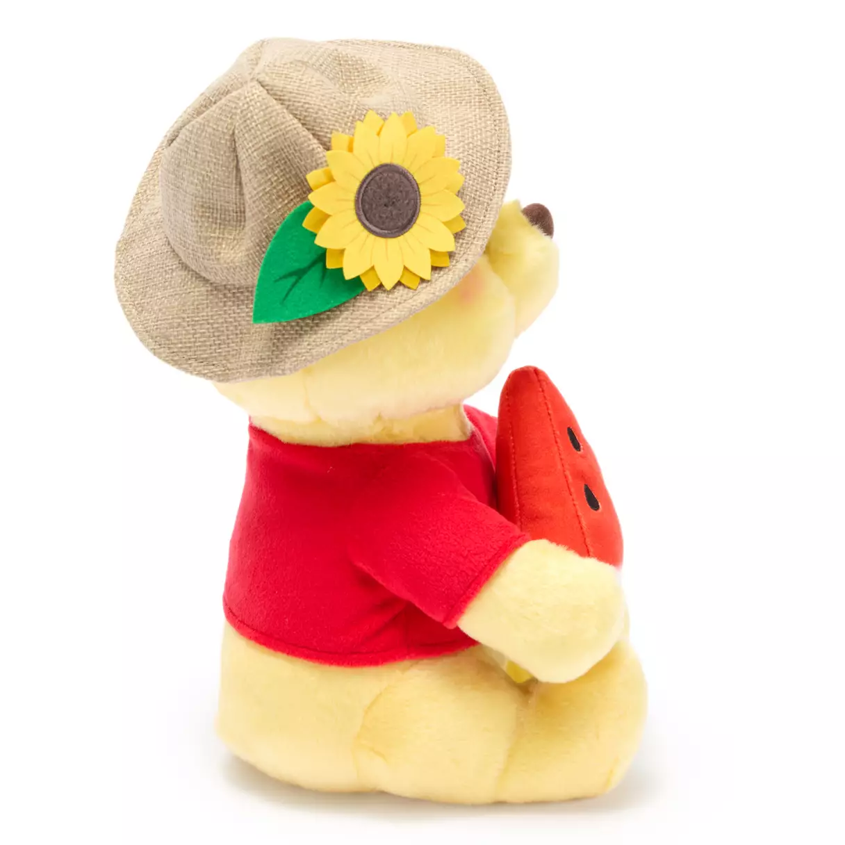 Side of Winnie the Pooh 10" Summertime Plush.