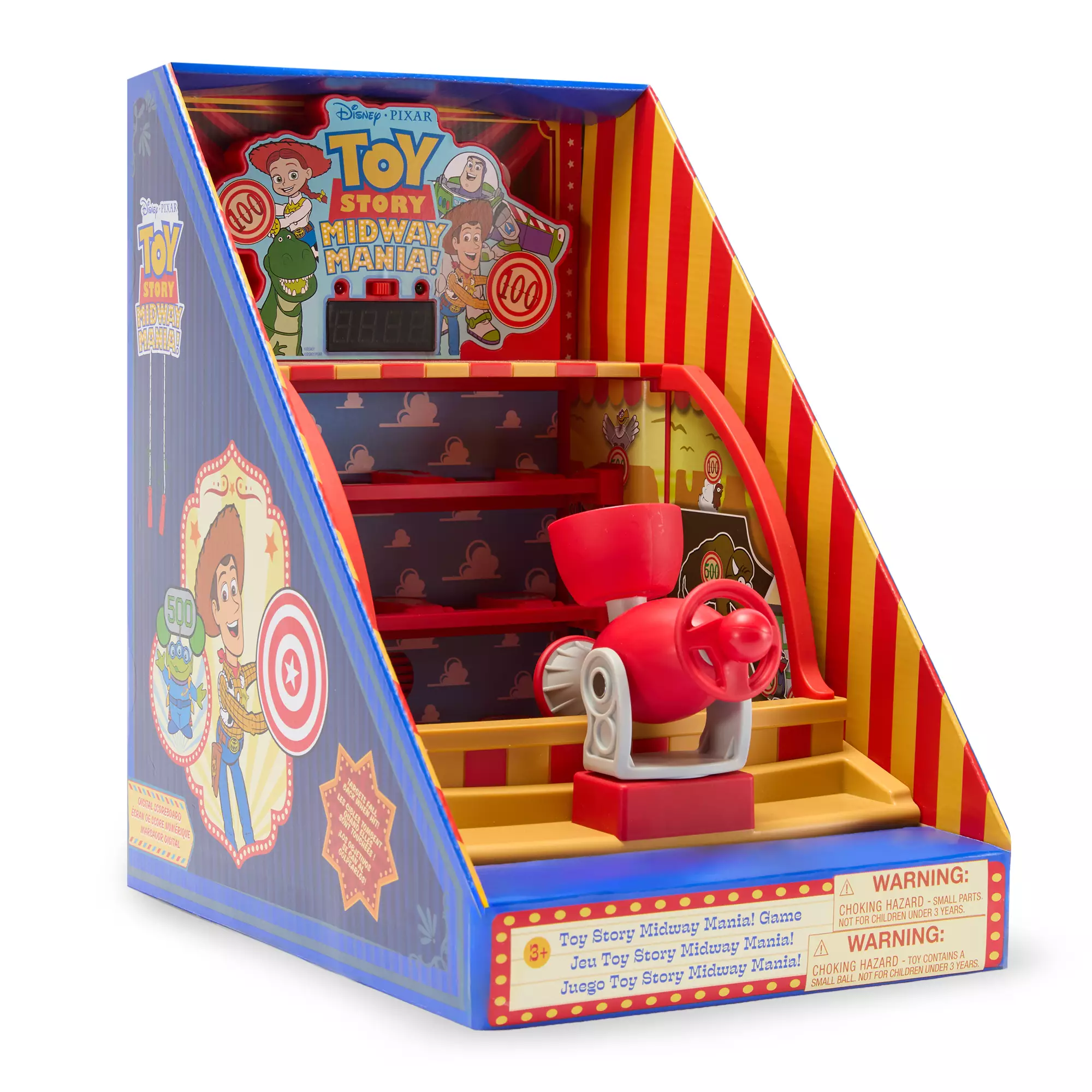 Front of Toy Story Midway Mania Game box.