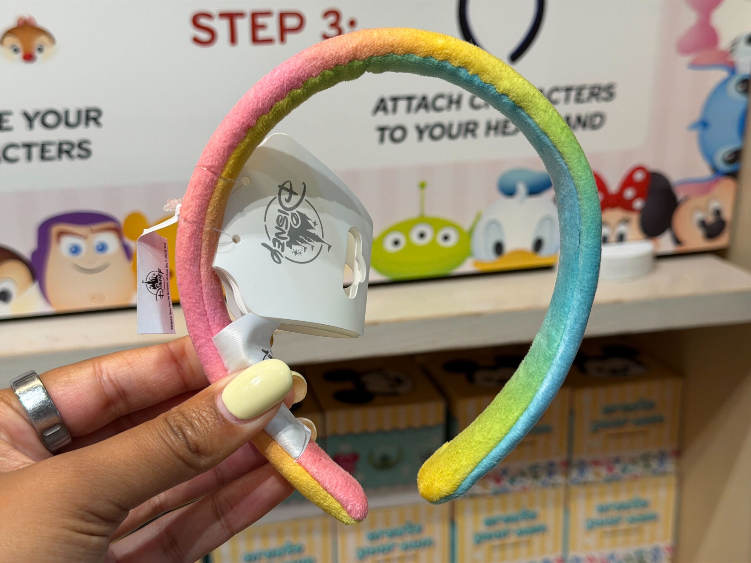 Create-Your-Own Rainbow Headband Base & Blind Box Mystery Plush Debut at Disneyland