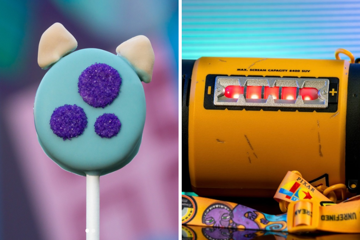 Monsters, Inc. themed cake pops and popcorn buckets coming soon to Disney California Adventure.