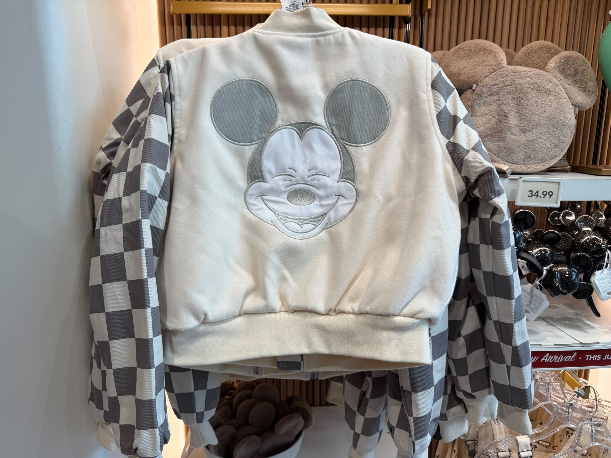 Back of Mickey Bomber Jacket.
