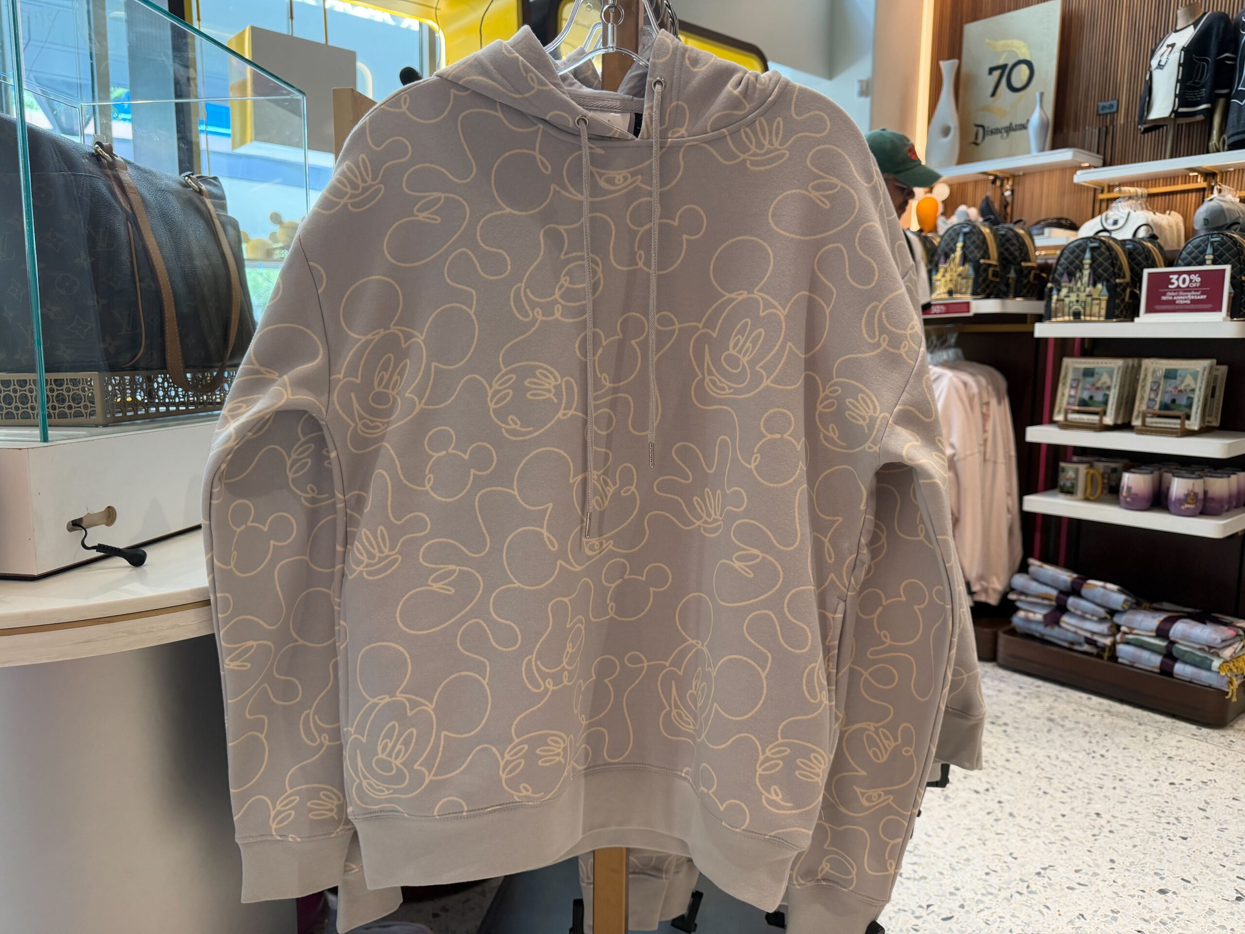 Front of Mickey Outline Hoodie.