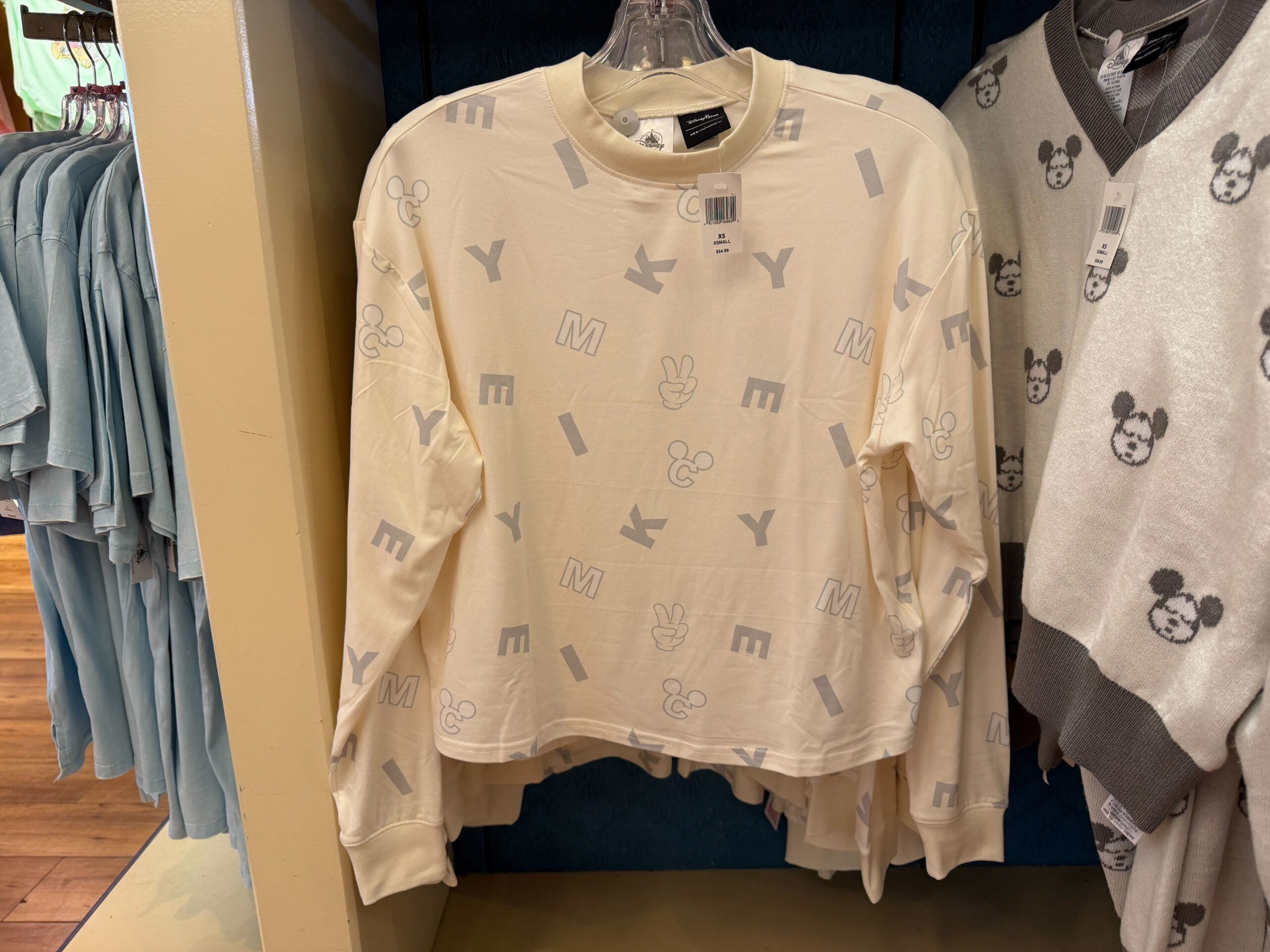 Front of Mickey Lounge Shirt.