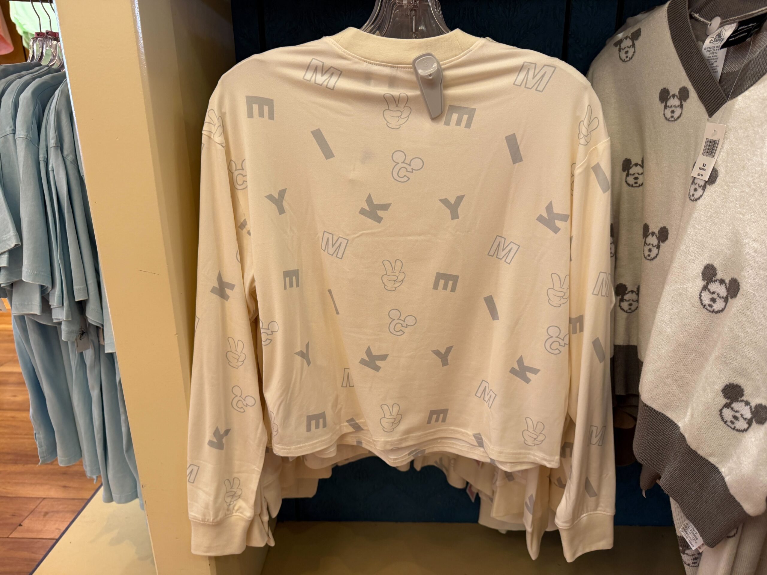 Back of Mickey Lounge Shirt.