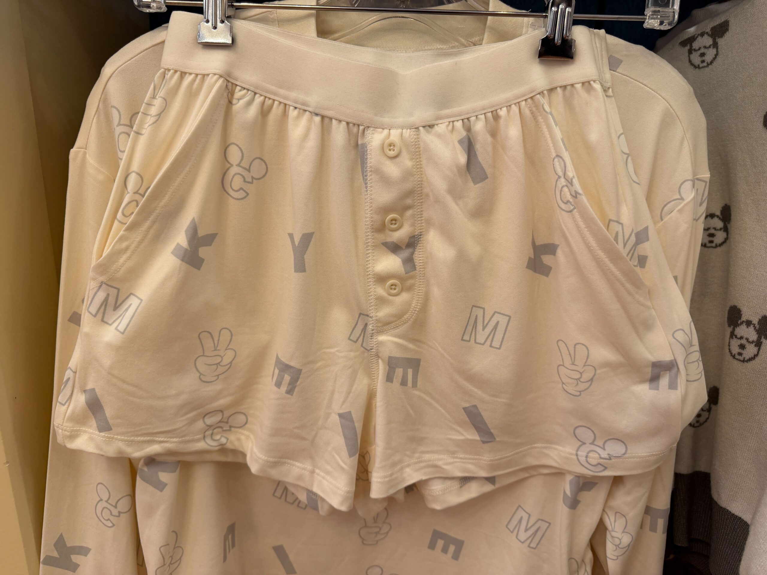 Front of Mickey Lounge Shorts.