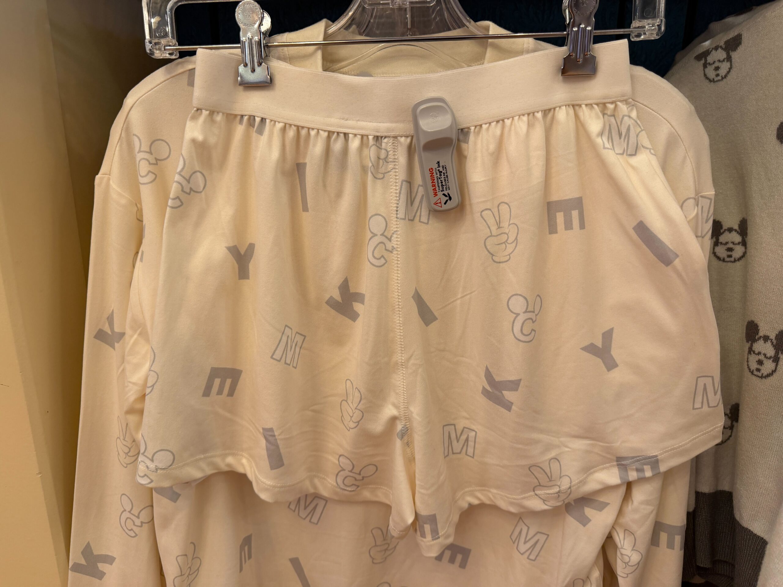 Back of Mickey Lounge Shorts.