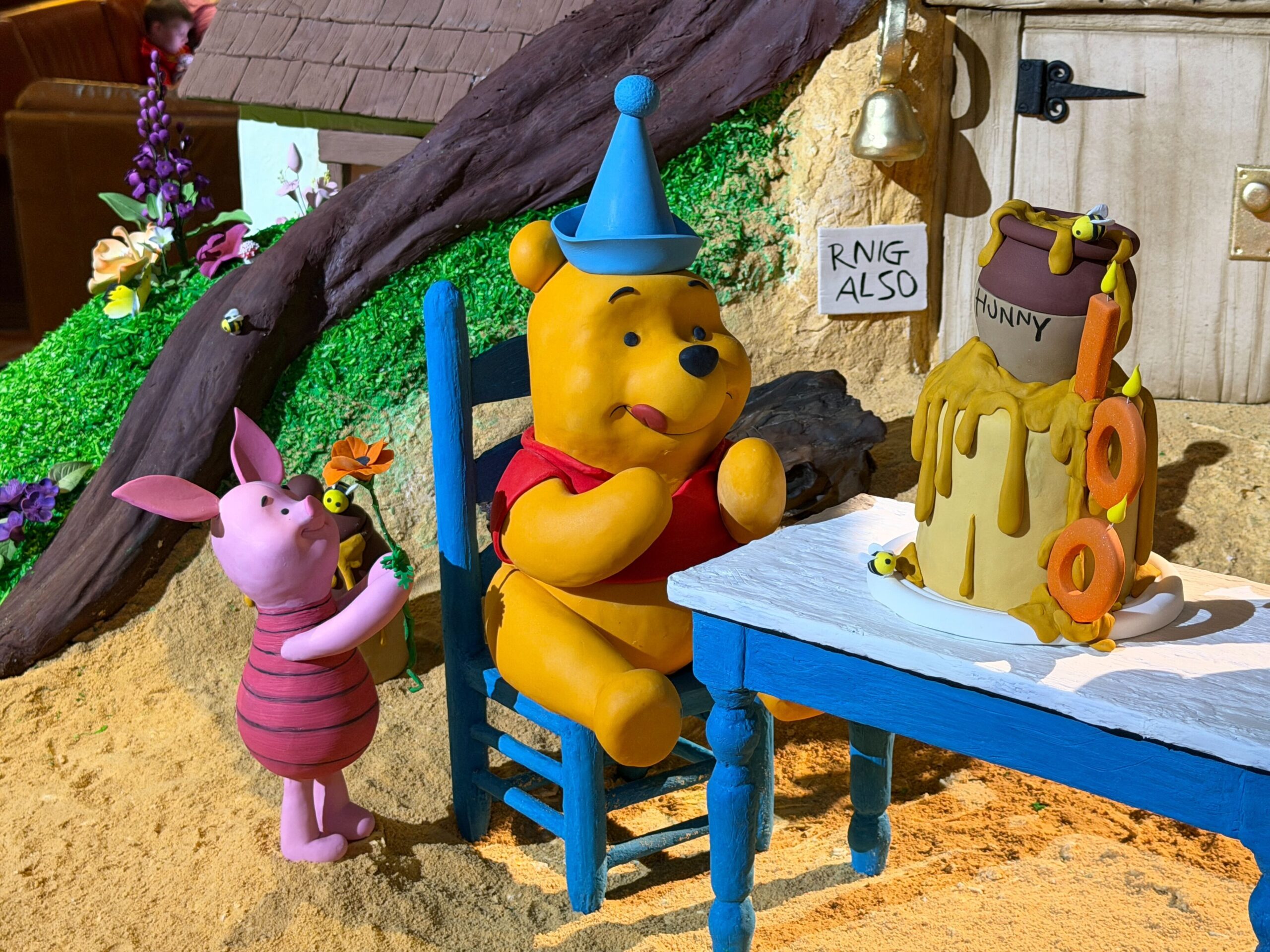 Winnie the Pooh Chocolate Display in Disney's Grand Californian Hotel