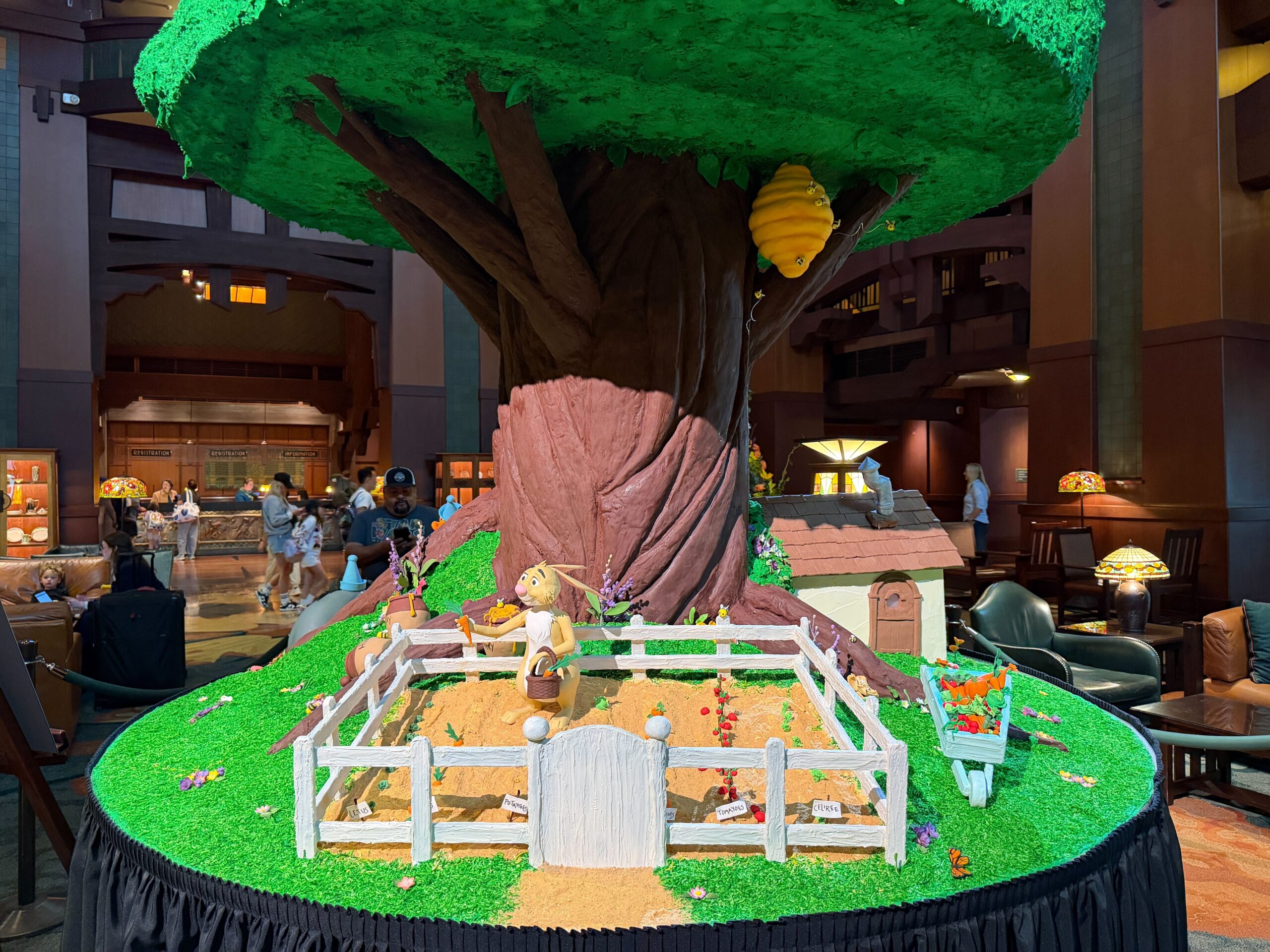 Winnie the Pooh Chocolate Display in Disney's Grand Californian Hotel