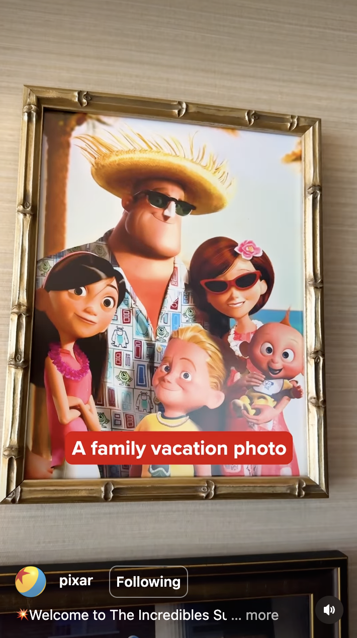 Incredibles Suite in Pixar Place Hotel in Disneyland Resort