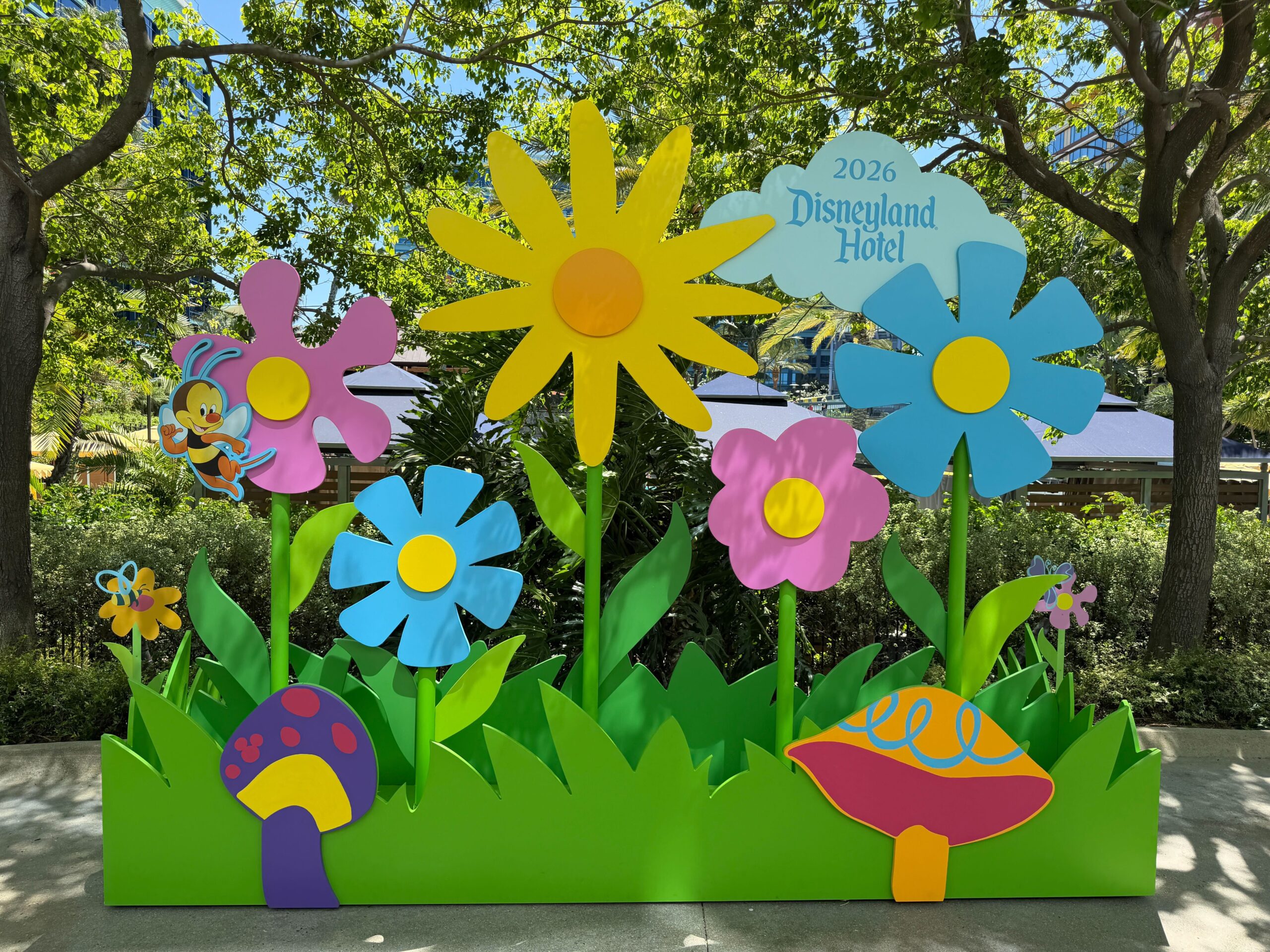 Springtime Displays Bloom at Disneyland Hotel