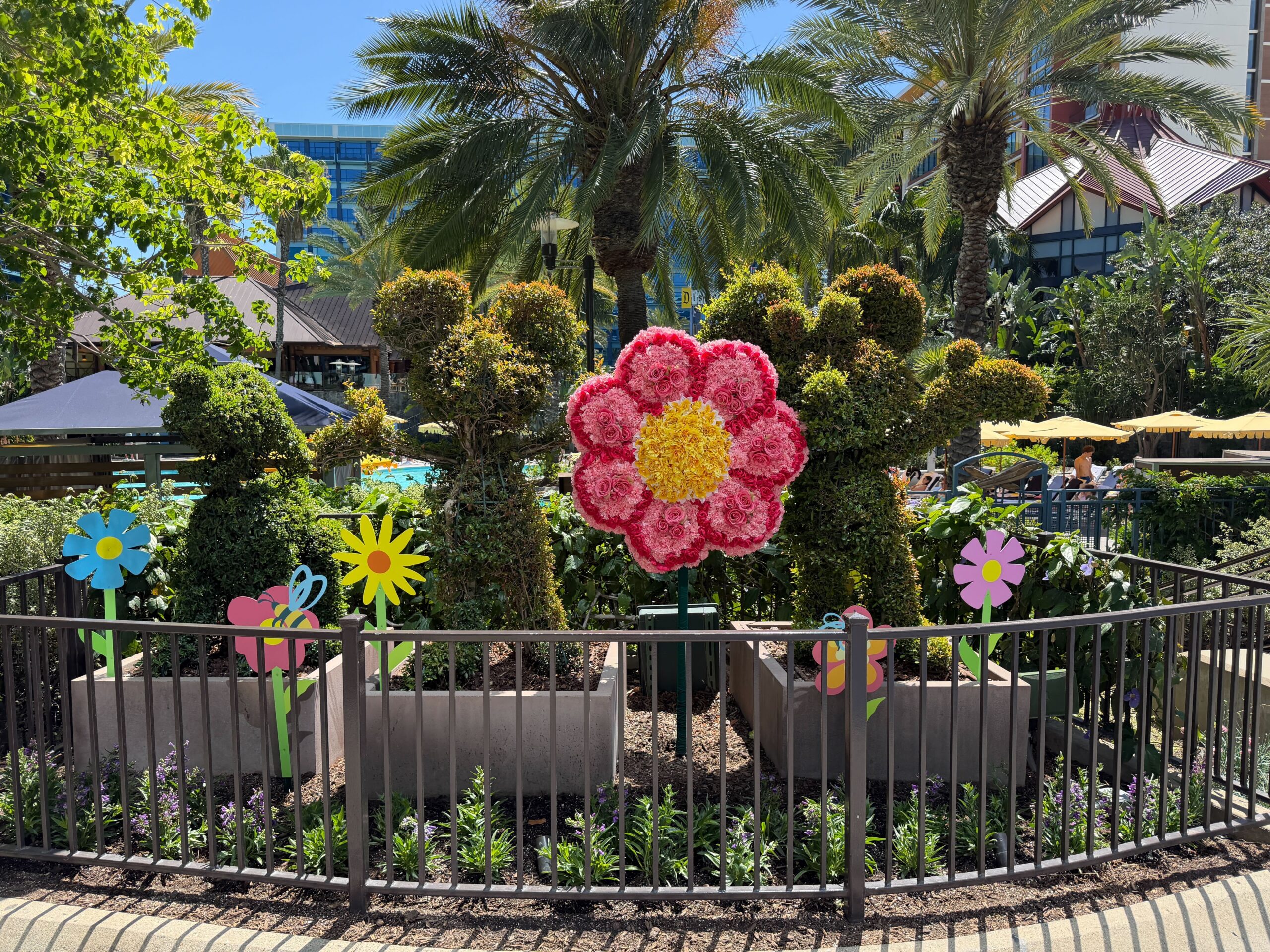 Spring displays at Disneyland Hotel