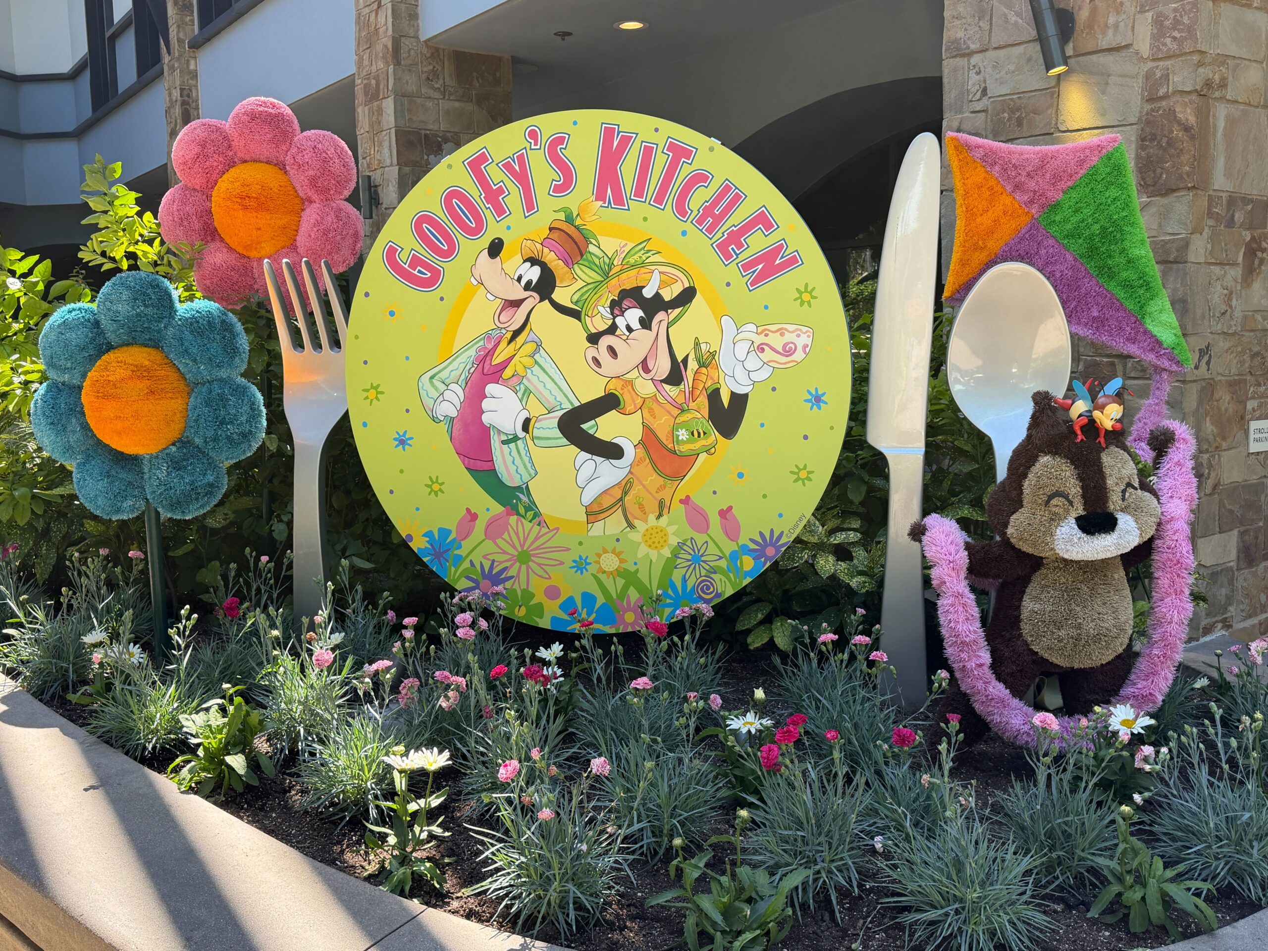 Spring displays at Disneyland Hotel