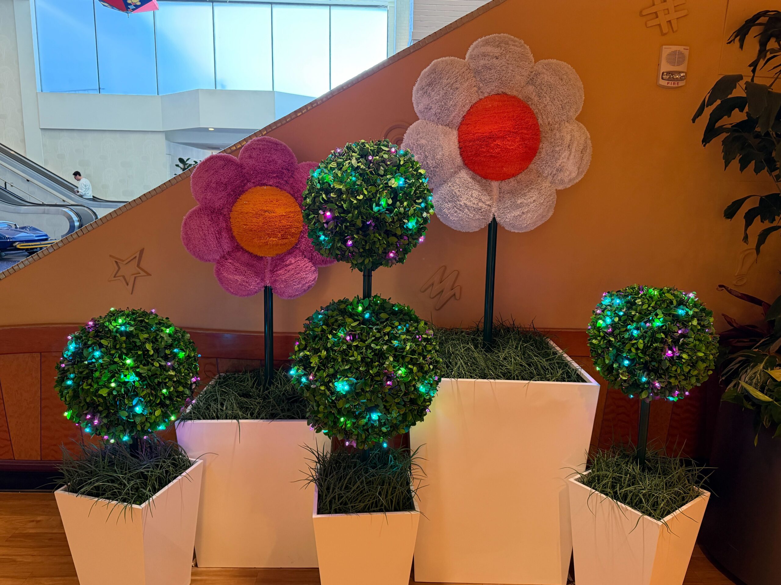 Spring displays at Disneyland Hotel