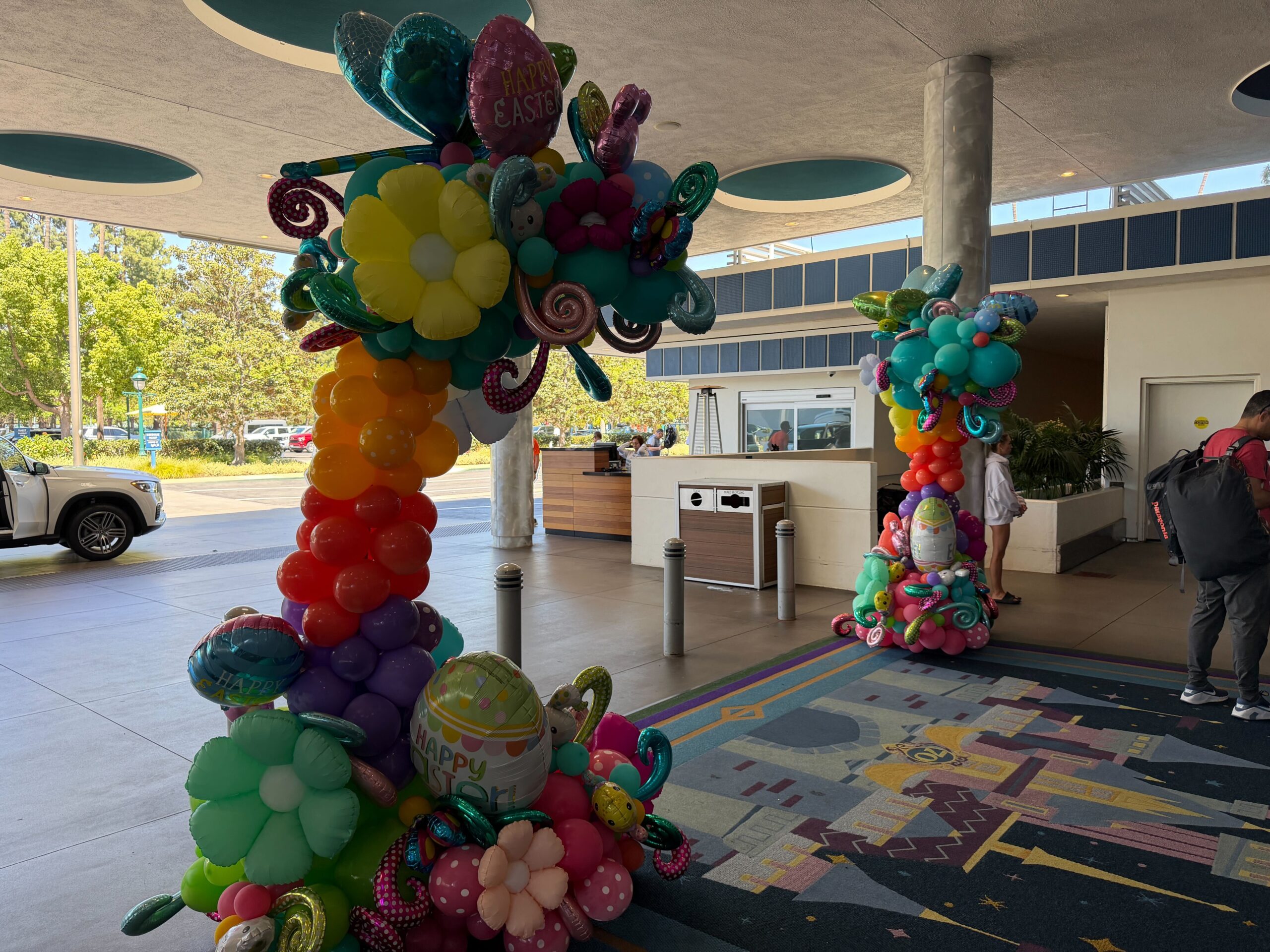 Spring displays at Disneyland Hotel