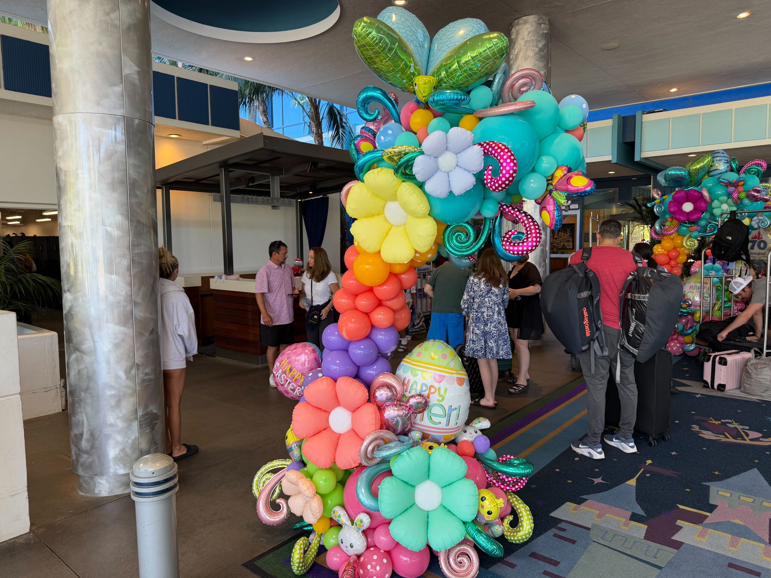 Spring displays at Disneyland Hotel