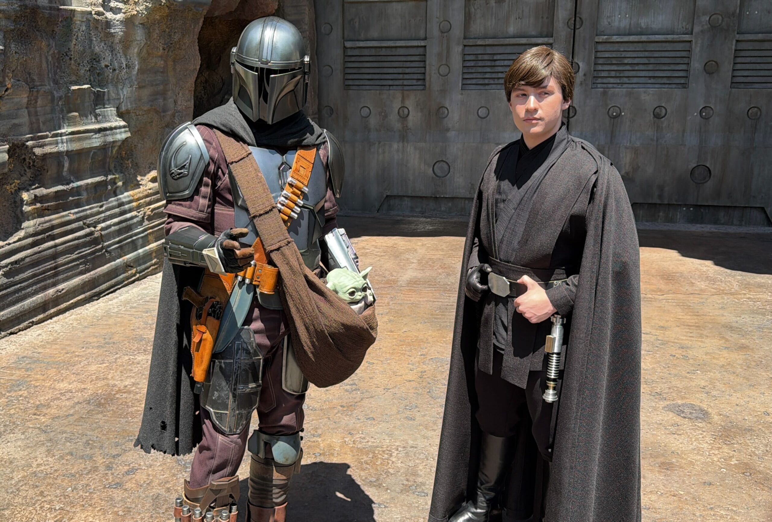 PHOTOS: Luke Skywalker Catches Up With the Mandalorian for Galaxy’s Edge Timeline Shift