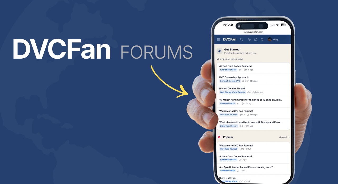 DVC Fan Forums Launched for Disney Travel Discussion