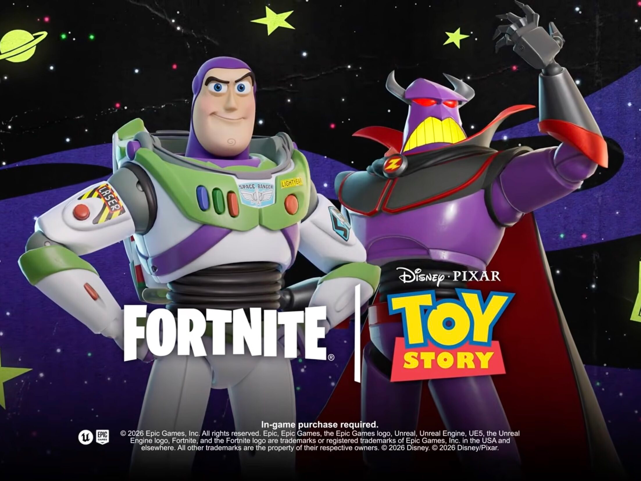 Kulit Toy Story Buzz Lightyear dan Kaisar Zurg di Fortnite