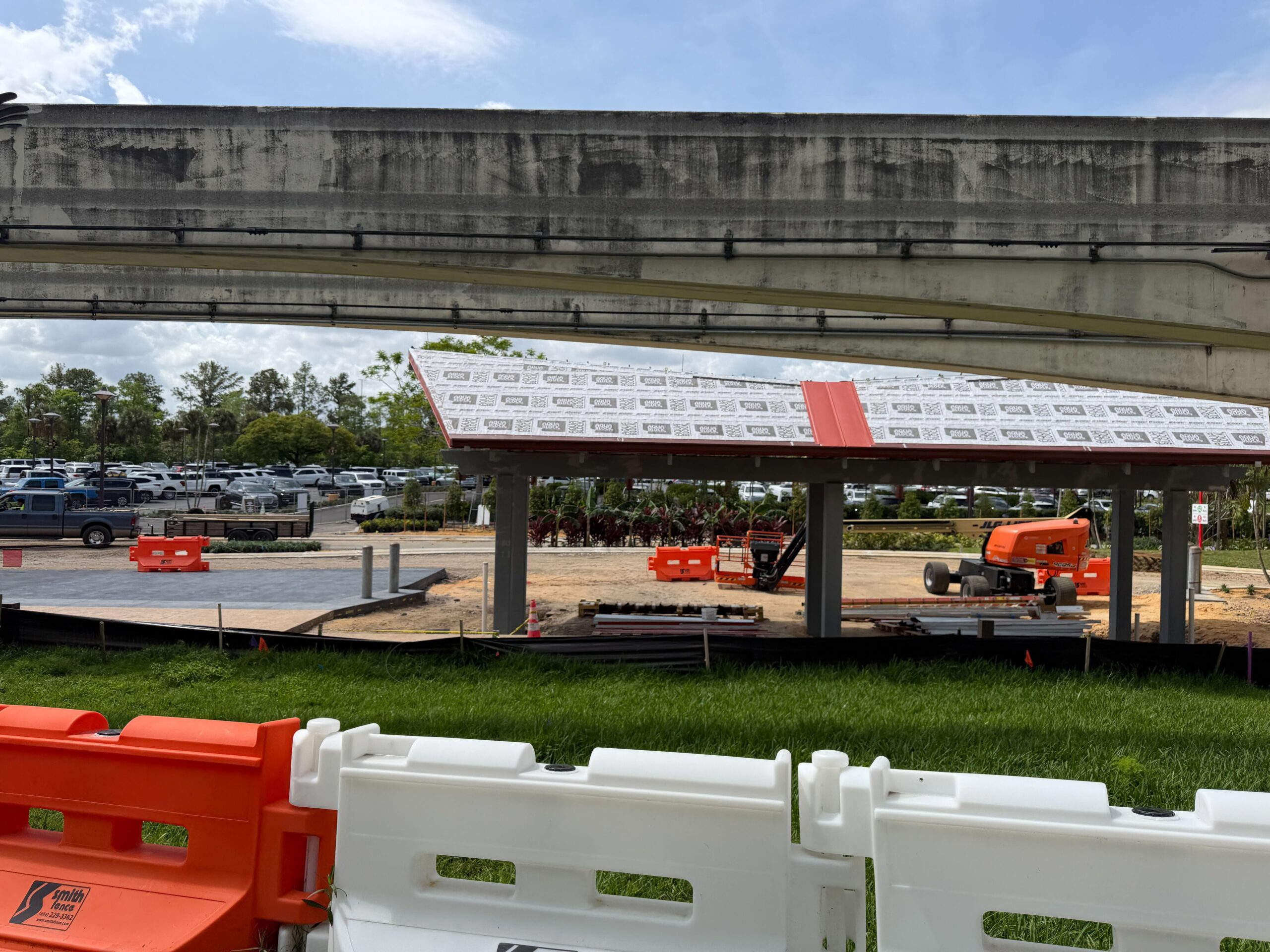 As you can see in the photo above from a few weeks ago, most of the bus depot area was still turned up dirt.