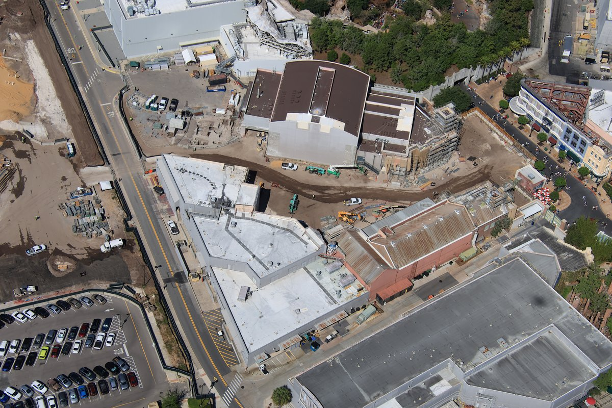 Aerial Photos Show Significant Foundational Progress at Monstropolis in Hollywood Studios