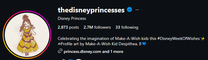 Disney Changes Official Social Media Profile Photos to Make-A-Wish Kid Artwork for Week of Wishes Initiative