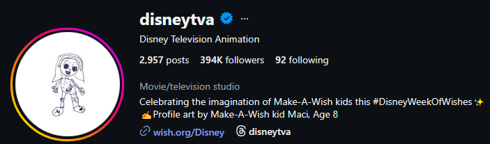 Disney Changes Official Social Media Profile Photos to Make-A-Wish Kid Artwork for Week of Wishes Initiative