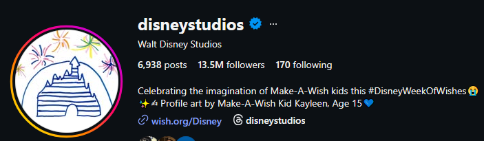 Disney Changes Official Social Media Profile Photos to Make-A-Wish Kid Artwork for Week of Wishes Initiative