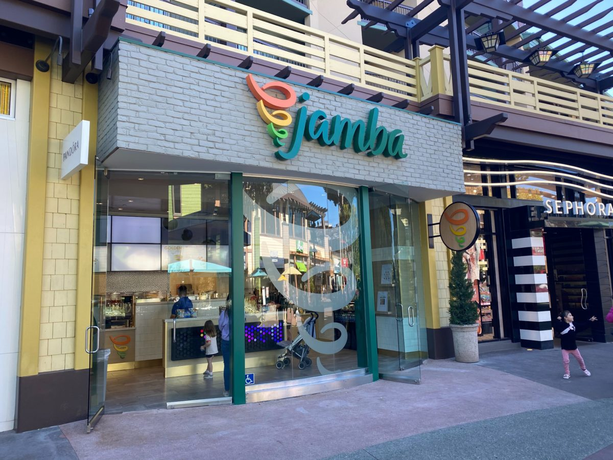 Jamba storefront in Downtown Disney at Disneyland Resort