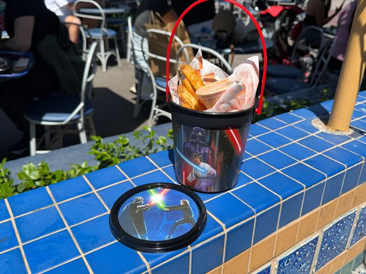 REVIEW: Galactic Cargo Fries in Star Wars Souvenir Bucket Arrives Ahead of May the 4th at Disneyland