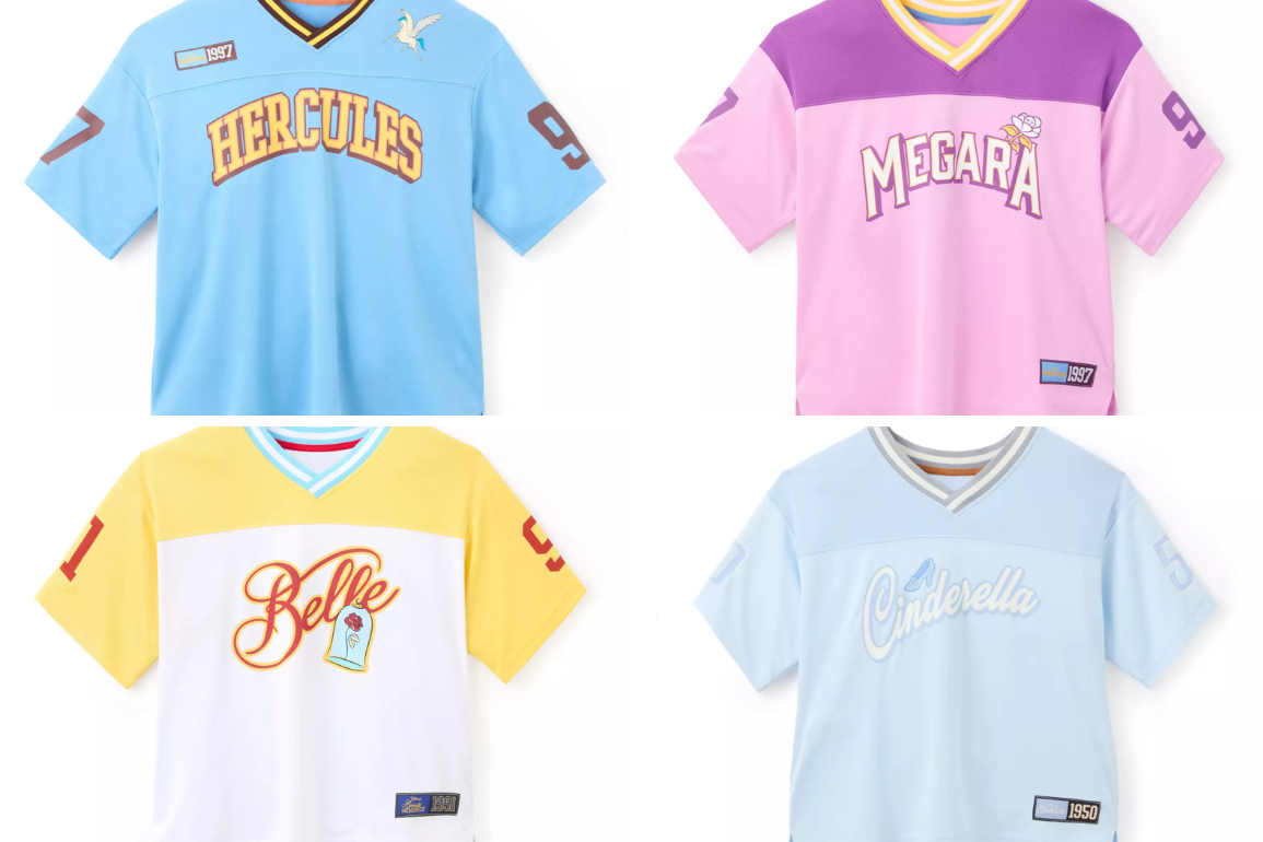 ‘Hercules,’ ‘Cinderella,’ and ‘Beauty and the Beast’ Football Jerseys Now Available Online