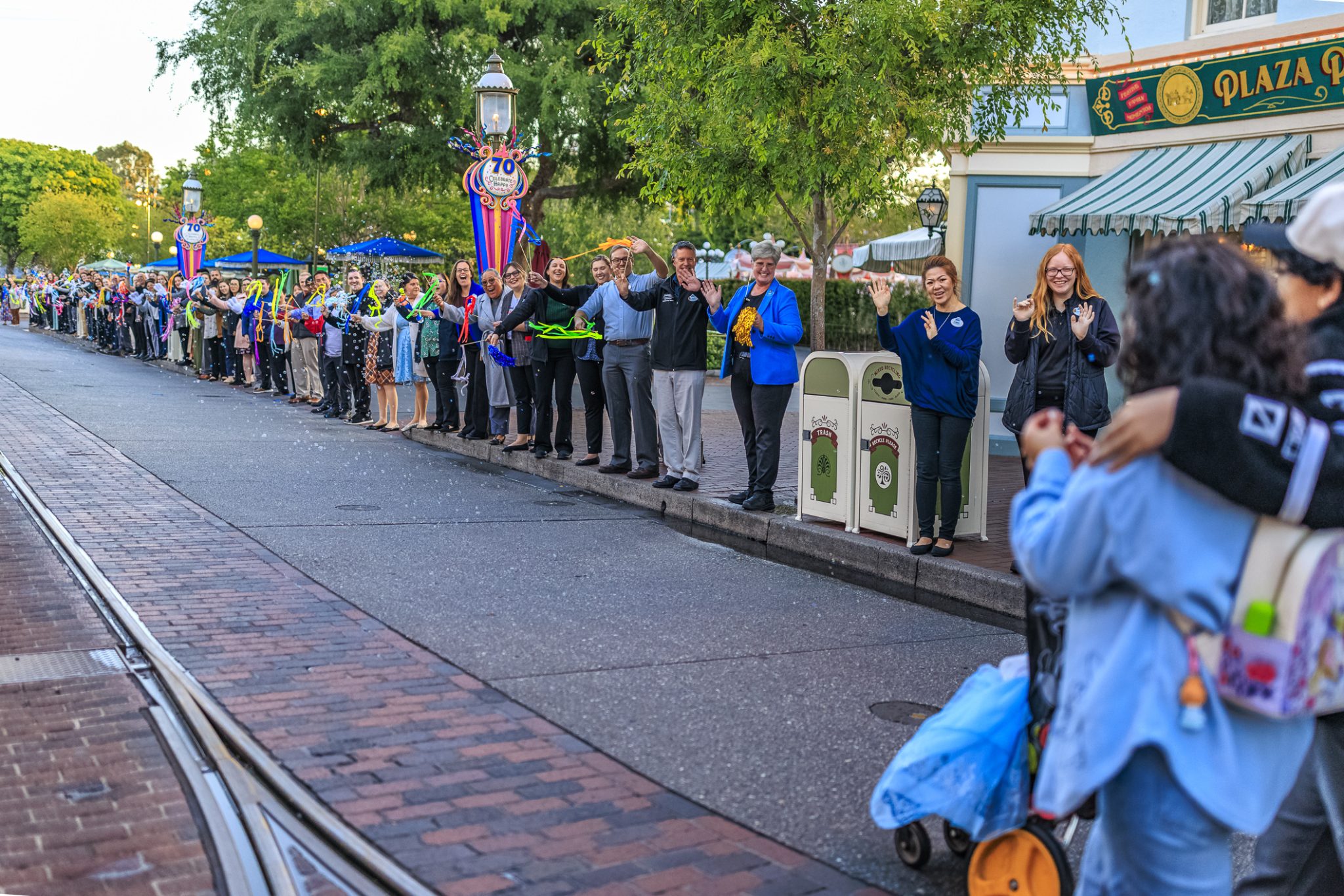 Lilo's family walking down Main Street U.S.A.