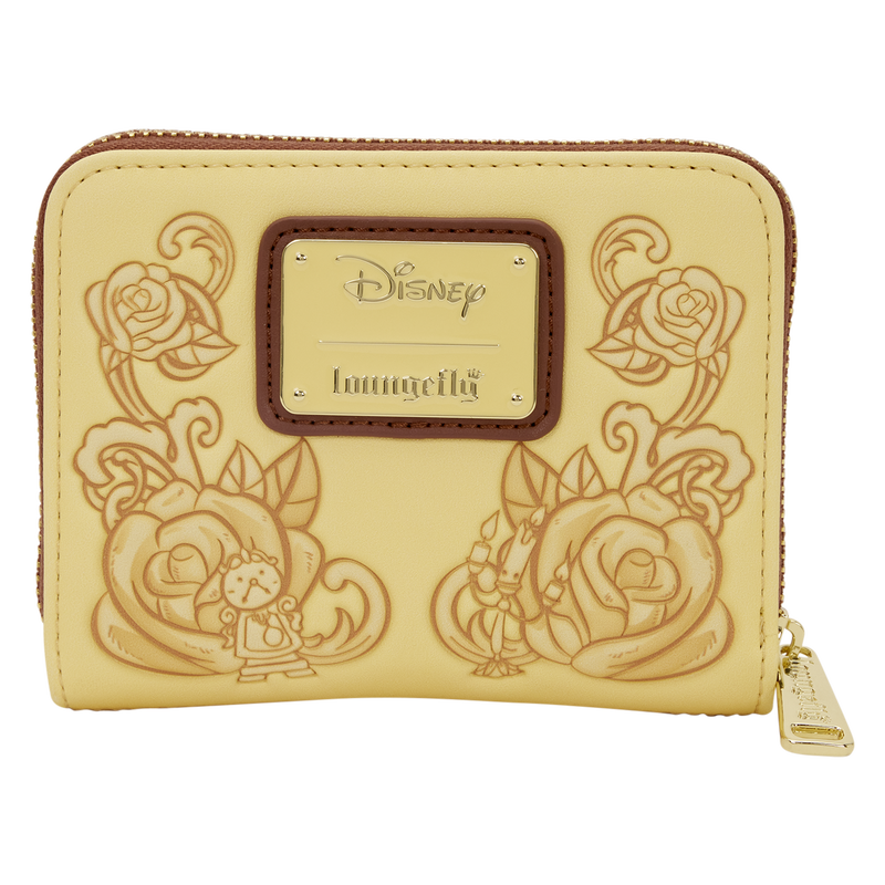 Back of Loungefly Princess Belle Wallet.