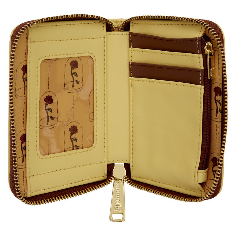 Inside of Loungefly Princess Belle Wallet.