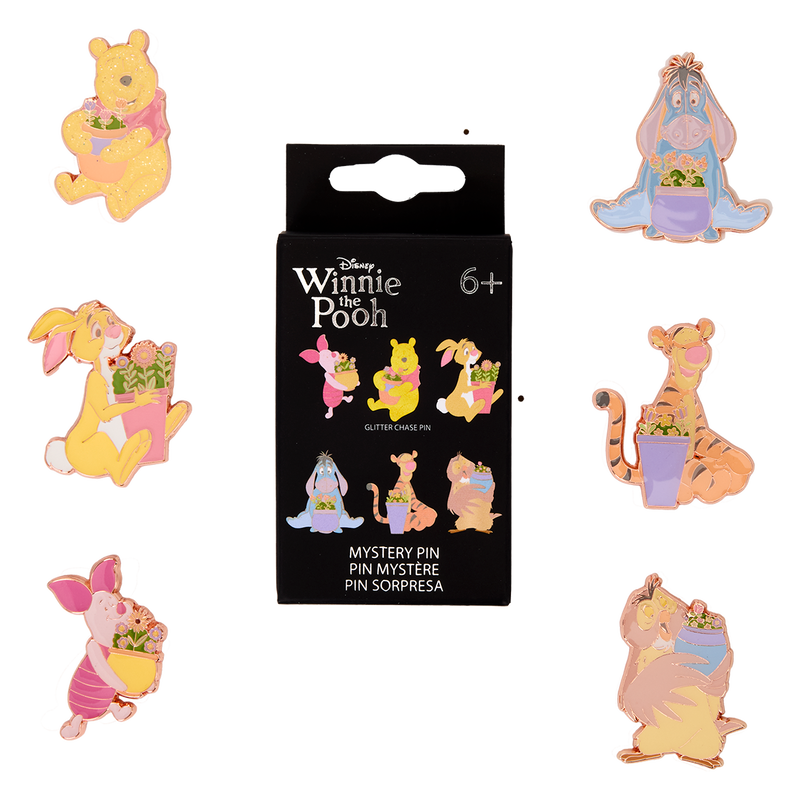 Floral Winnie the Pooh and Friends Mystery Pin Box Now Available from Loungefly