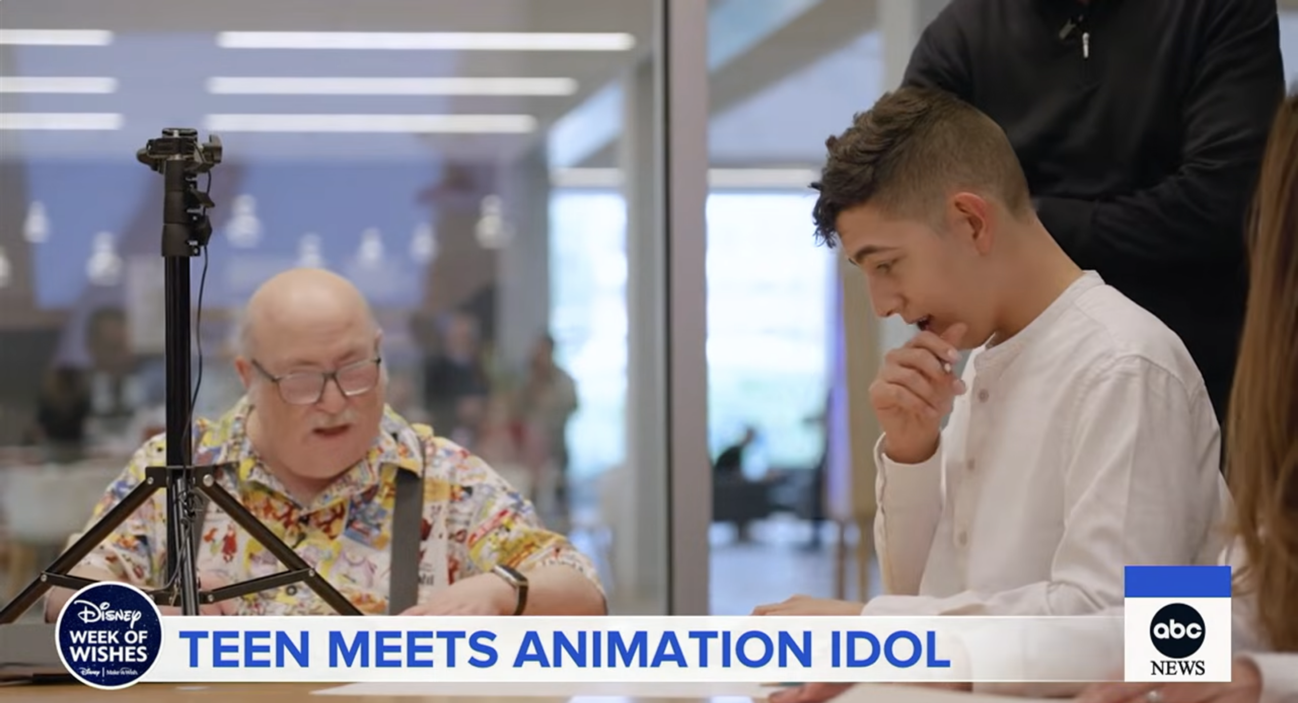 Make-A-Wish Kid Visits Walt Disney Animation, Meets Animator Eric Goldberg & CEO Josh D’Amaro