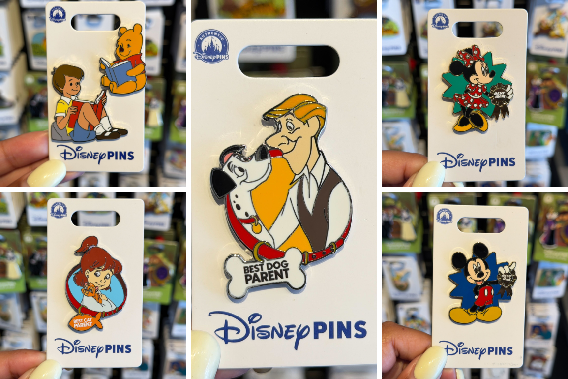 Pooh and Christopher Robin, Best Dad, Mom, Pet Parent Pins Now at Disneyland Resort