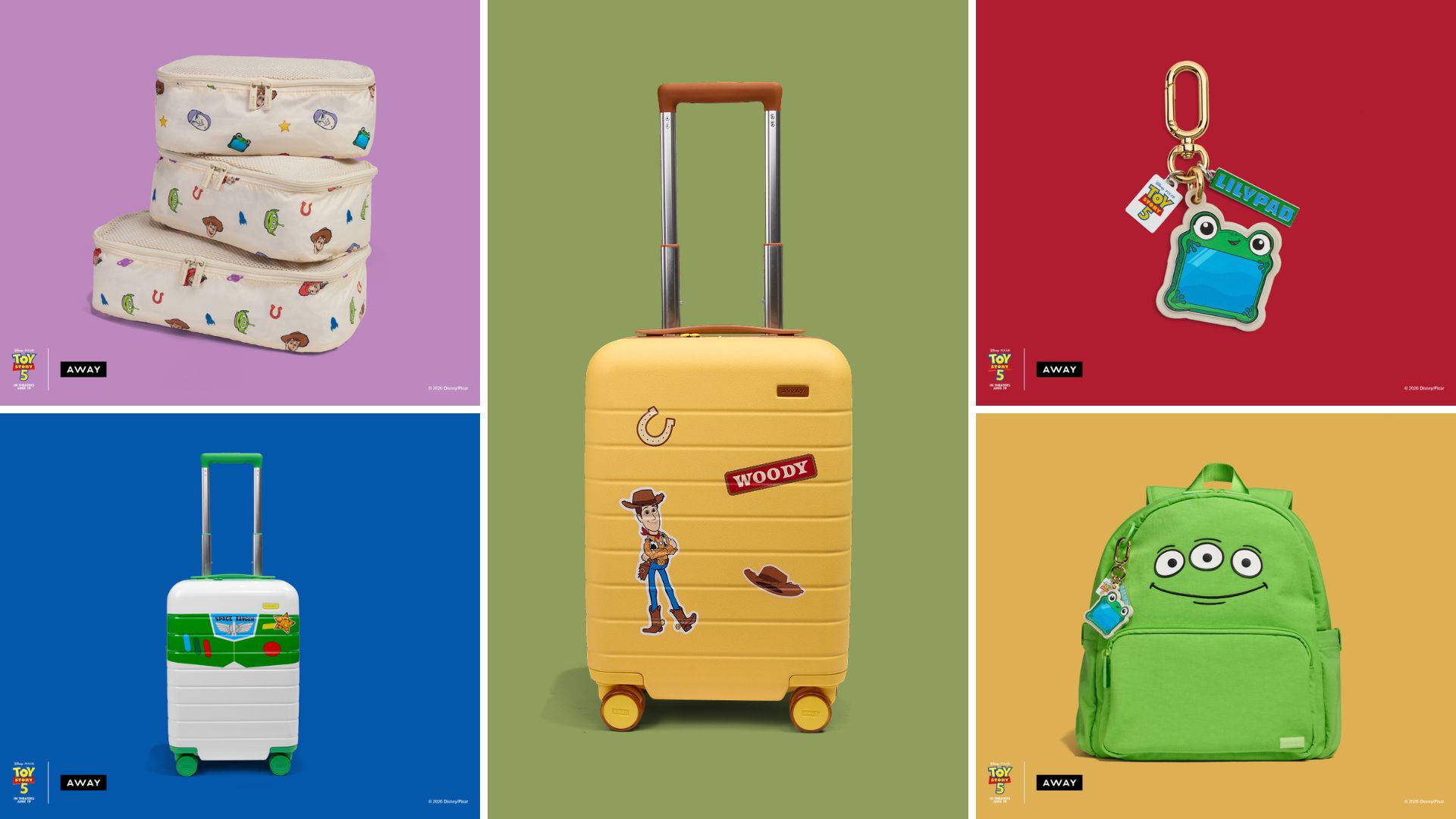 Pixar & Away Reveals ‘Toy Story 5’ Luggage, Bags, and Charms for First-Ever Collaboration
