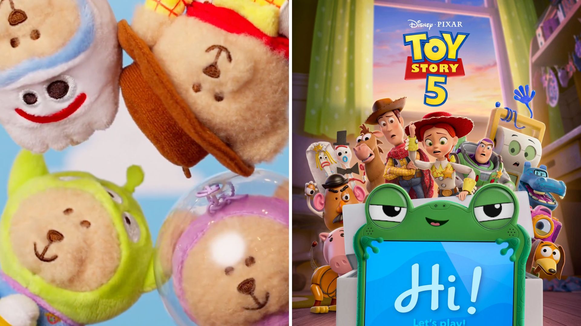 Toy Story 5 bear plush and poster