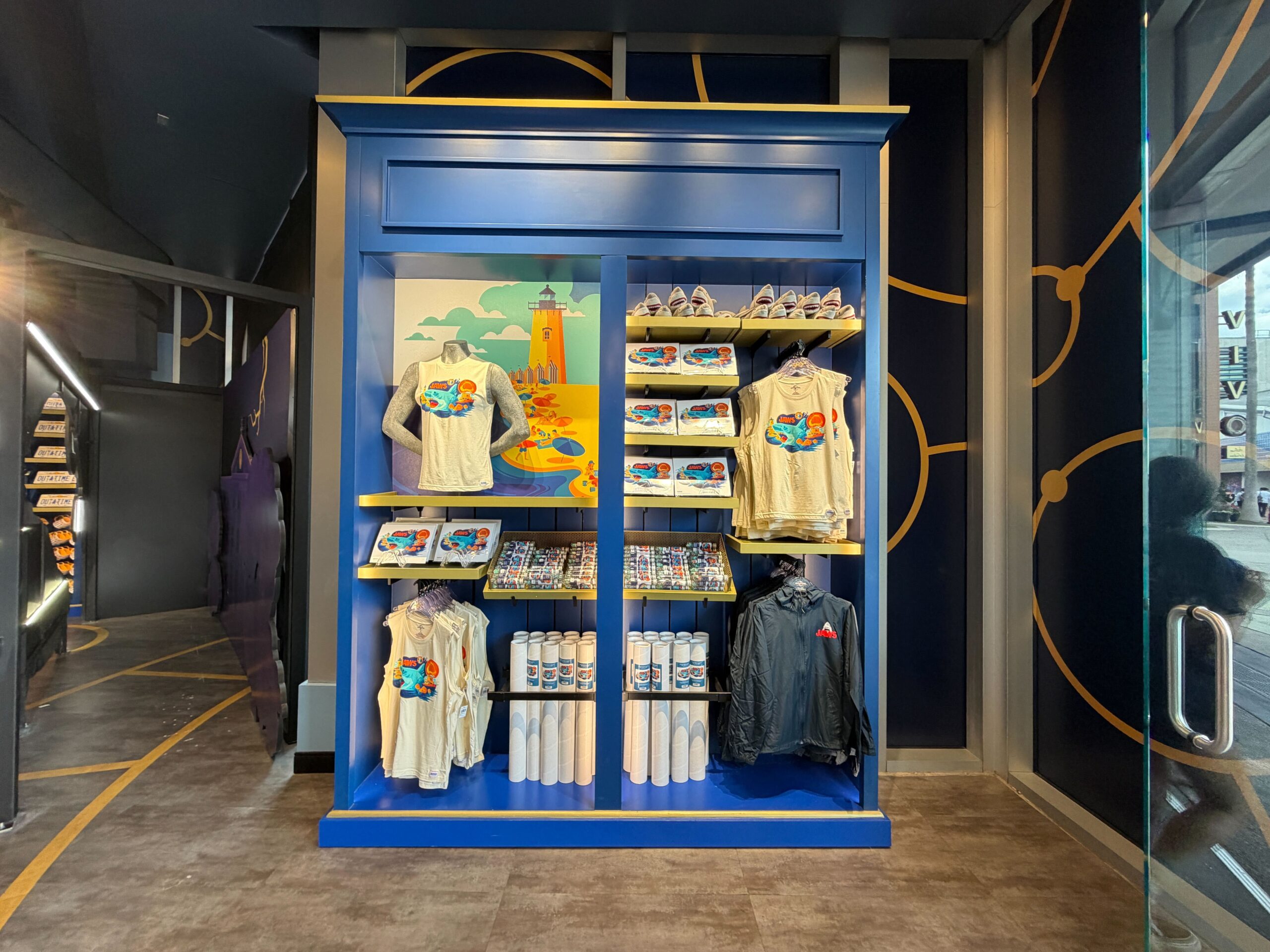 New Jaws themed merchandise at Universal Orlando's Citywalk Legacy Store.