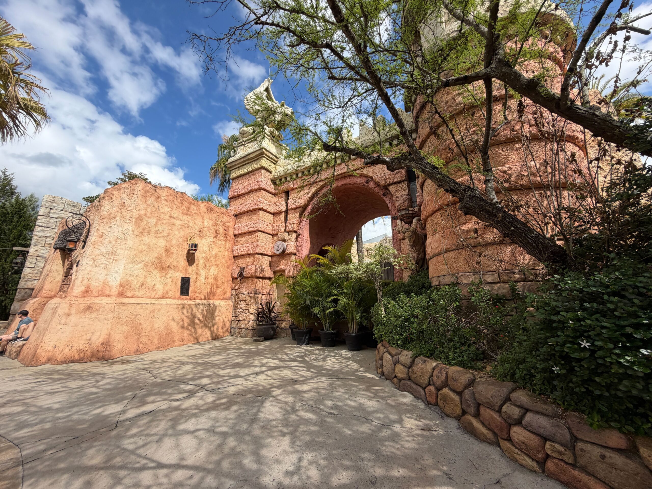 Eighth Voyage of Sindbad Theater Construction Walls at Universal Islands of Adventure