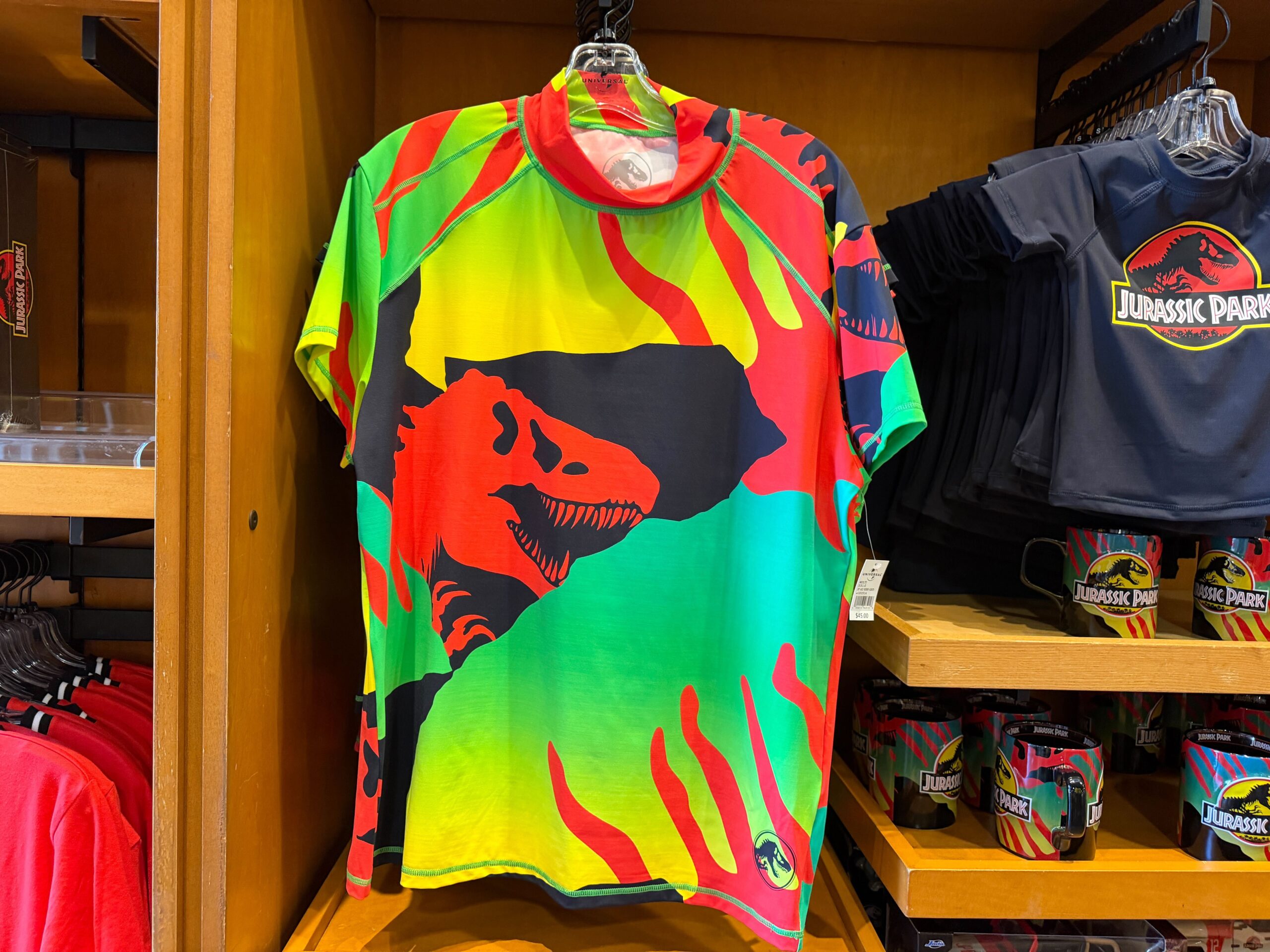 Jurassic Park rash guard at Universal's Islands of Adventure