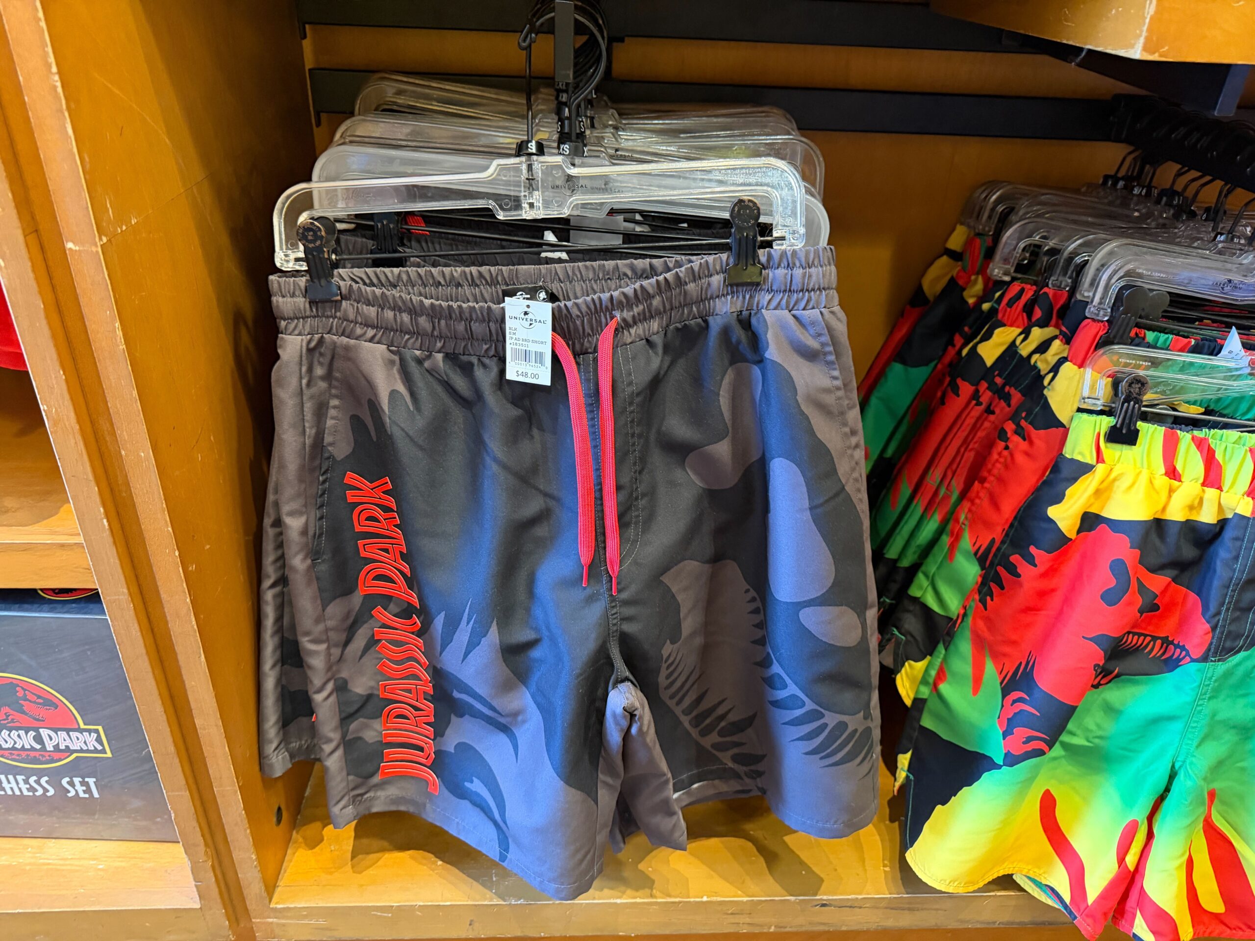 Jurassic Park youth swim trunks at Universal's Islands of Adventure