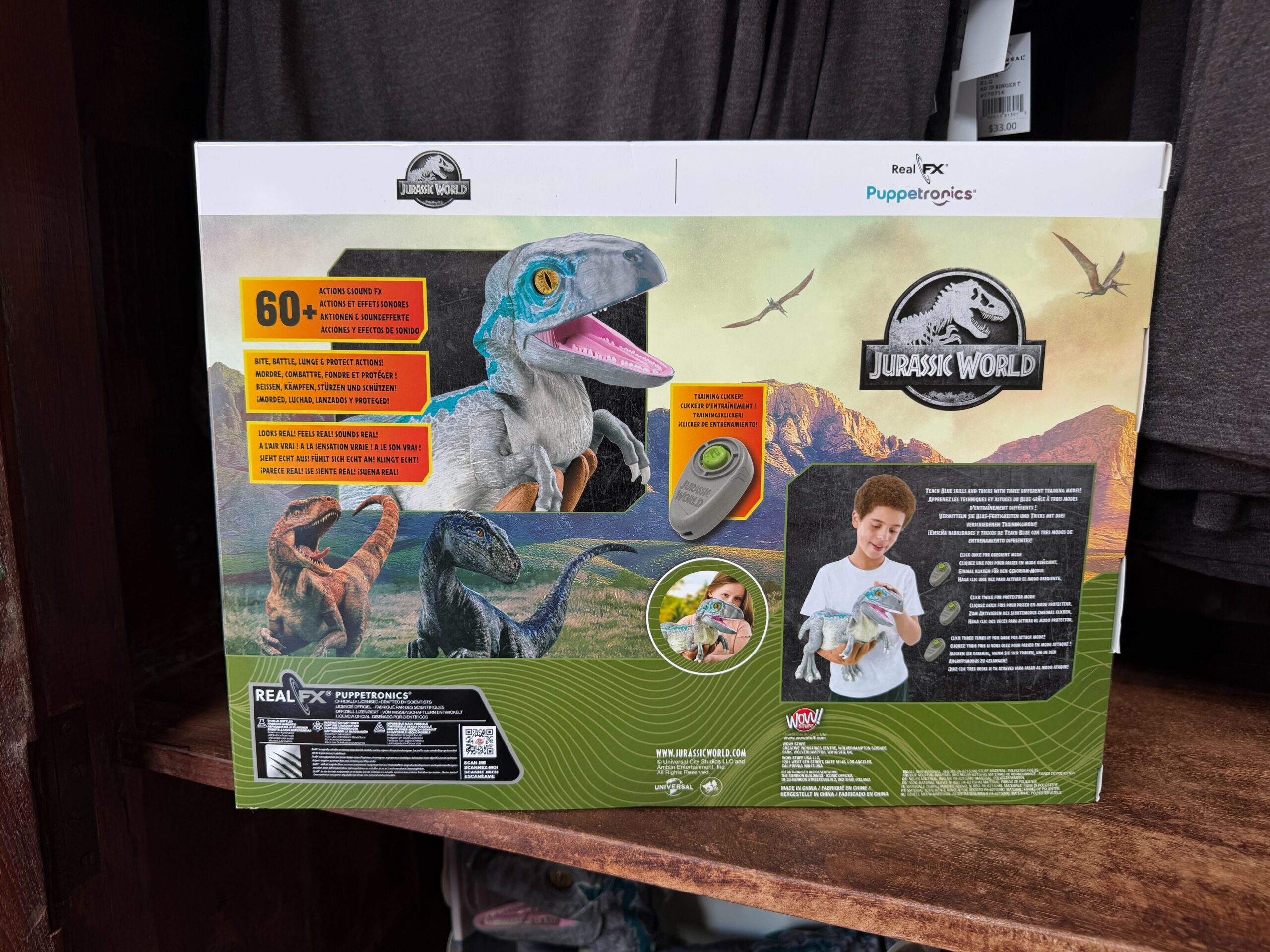 Jurassic Park blue velocipator puppetronic at Universal's Islands of Adventure
