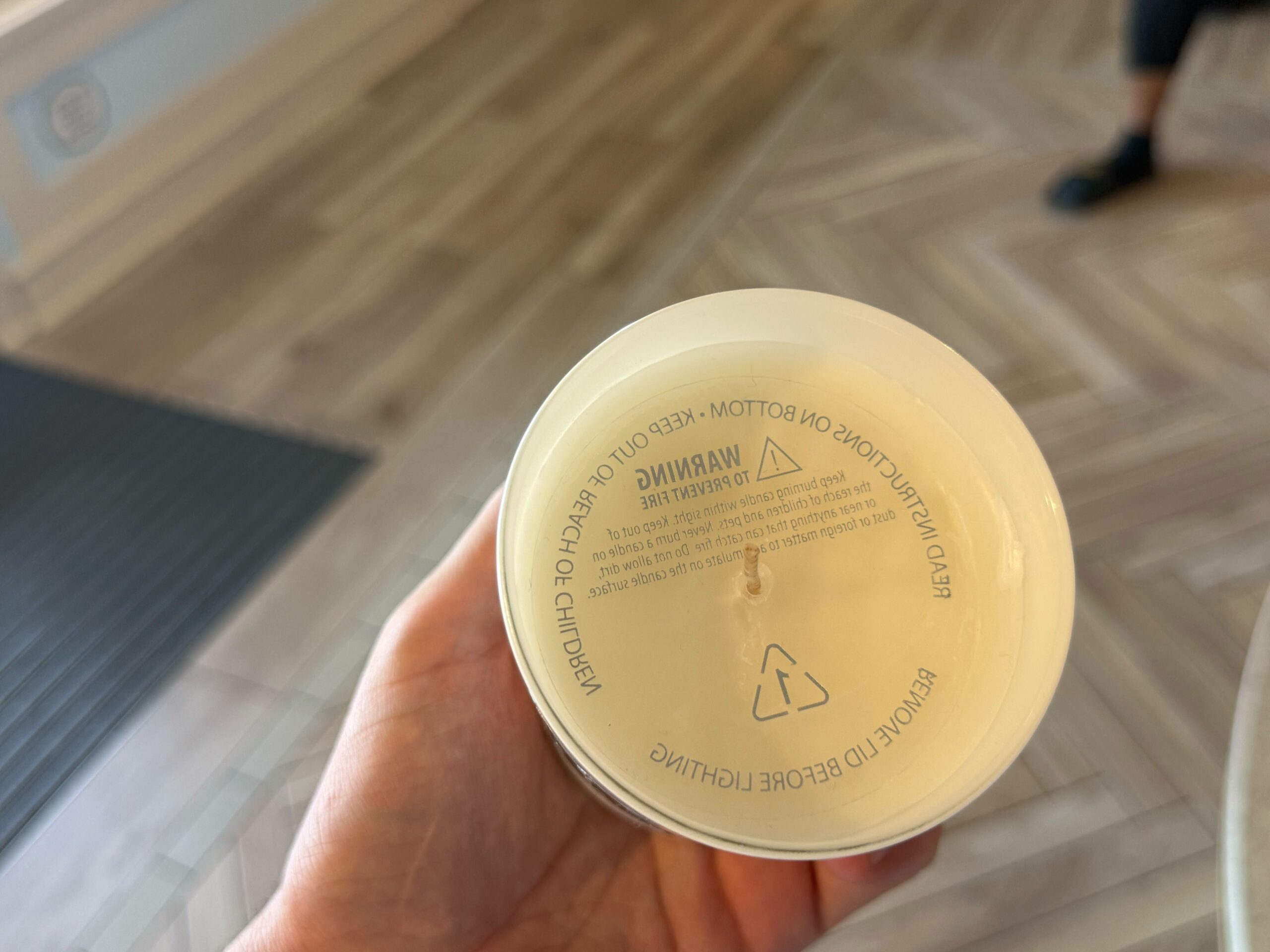 This simple candle has the Boardwalk wordmark on one side. The scent is inspired by the signature scent of the resort.